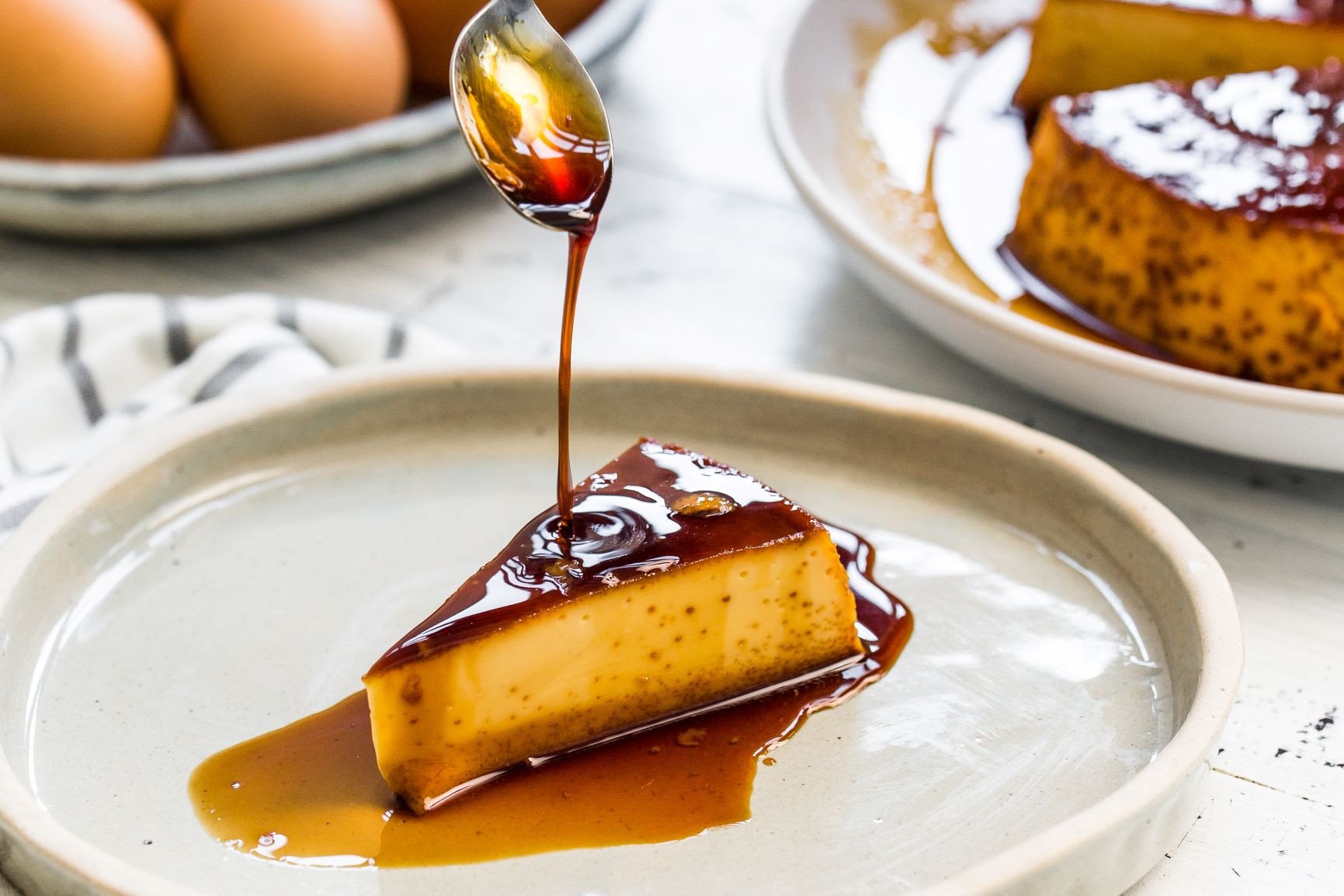 cách làm bánh flan không cần lò nướng