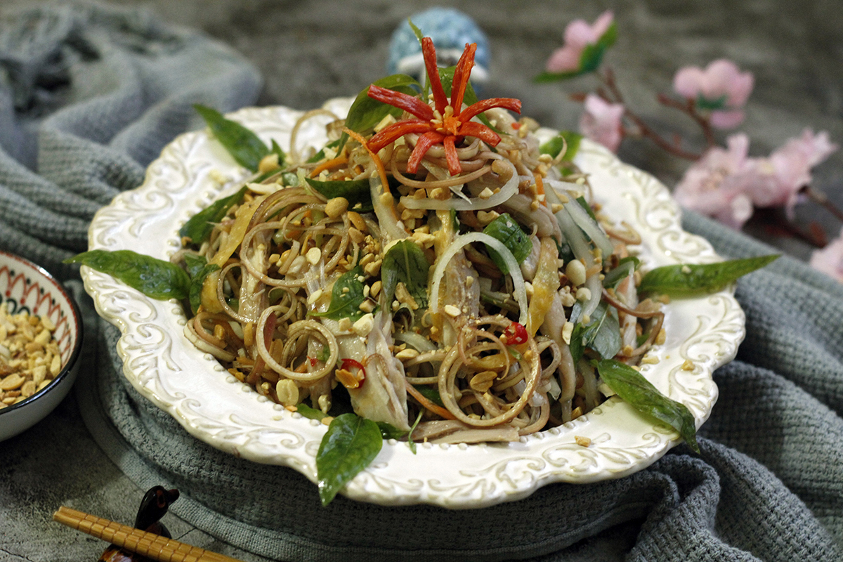 cách làm nộm hoa chuối