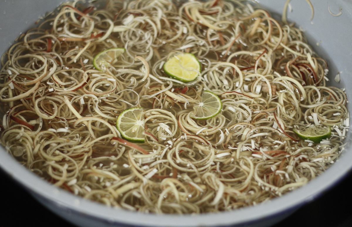 cách làm nộm hoa chuối