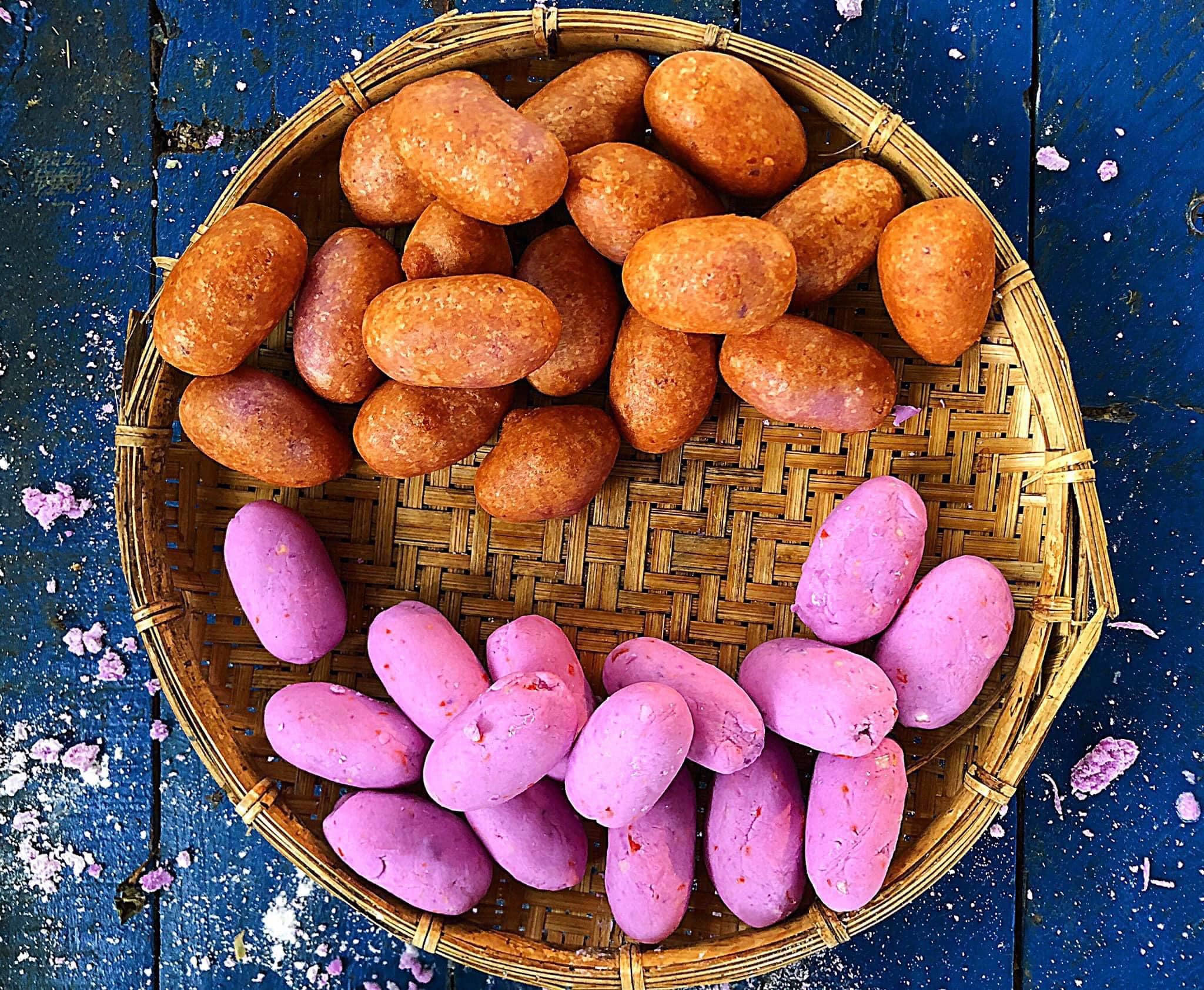 cách làm bánh khoai mỡ chiên giòn