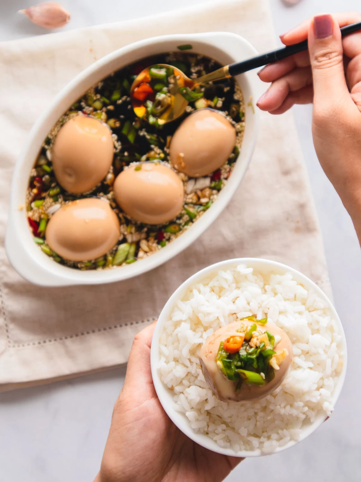 cách làm trứng ngâm tương