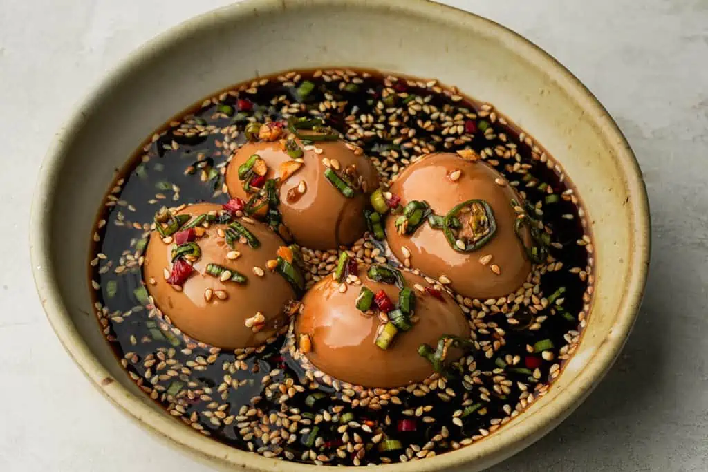 cách làm trứng ngâm tương