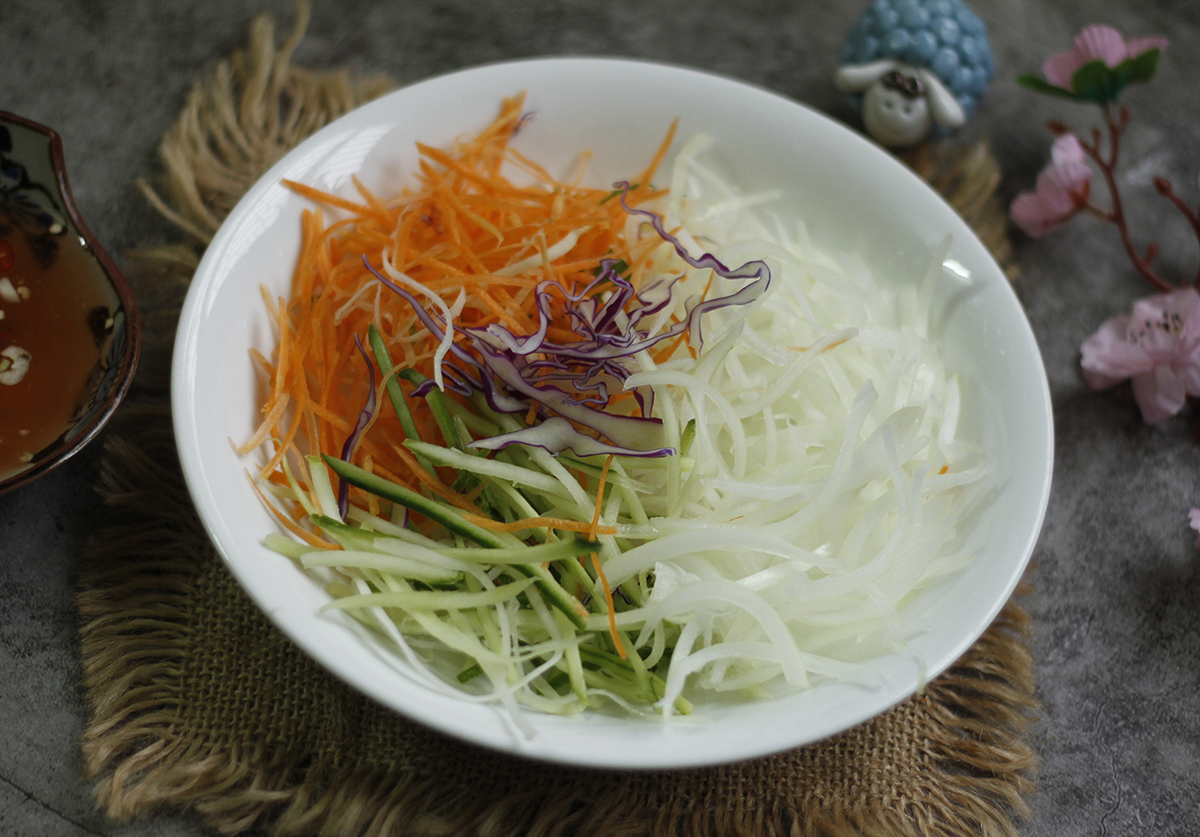 cách làm nộm hoa chuối