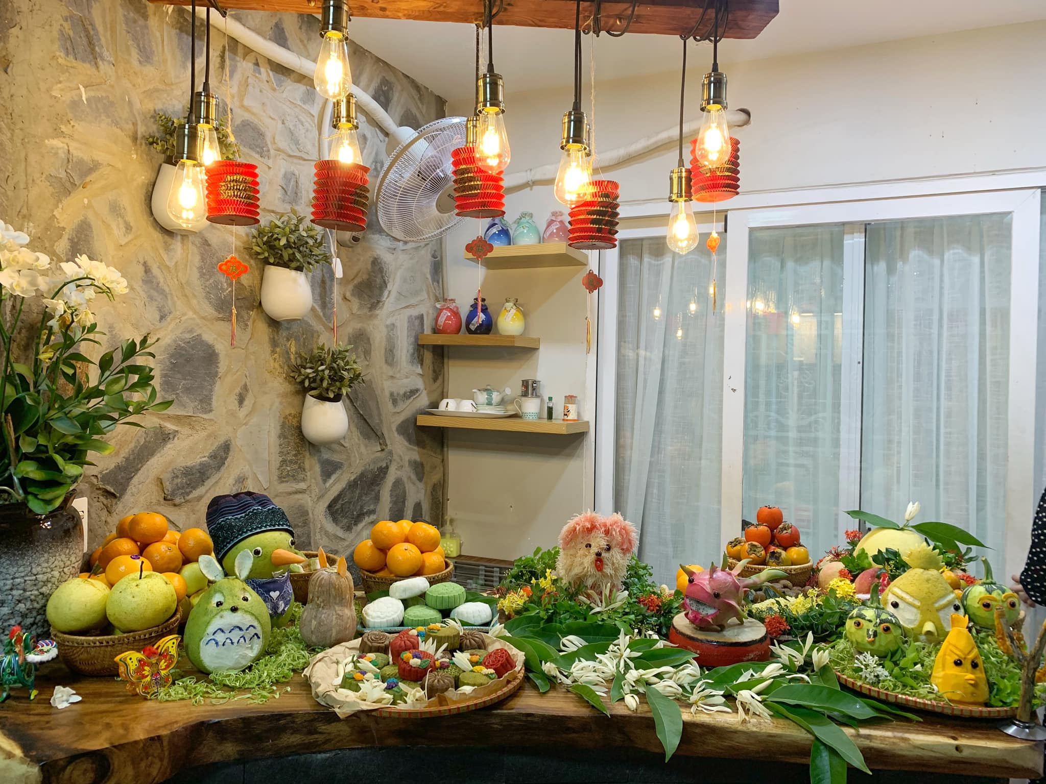 Cách trang trí mâm ngũ quả trung thu