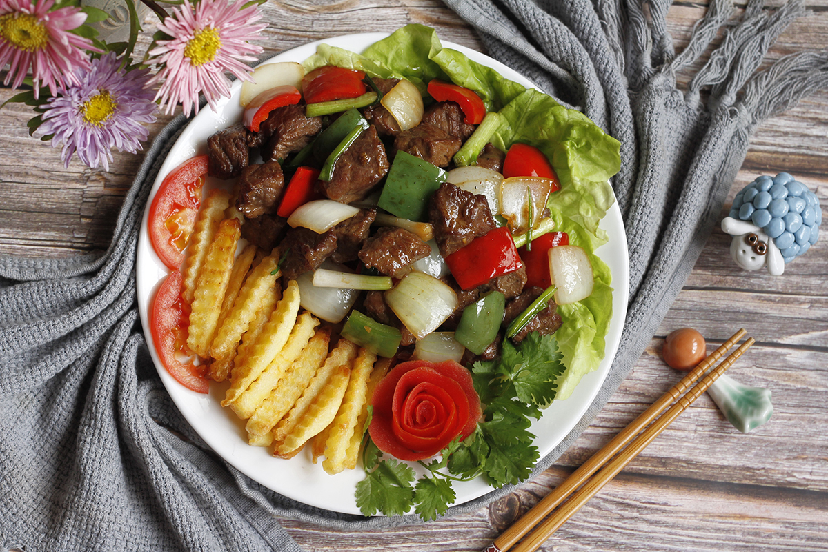cách làm bò lúc lắc ớt chuông