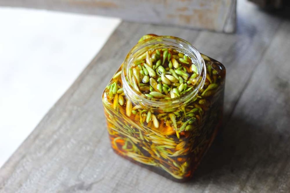cách làm hoa đu đủ đực ngâm mật ong