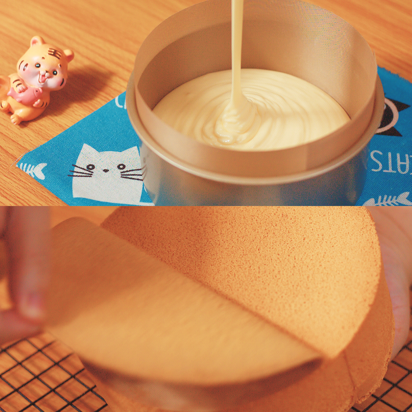 cách làm bánh bông lan vani