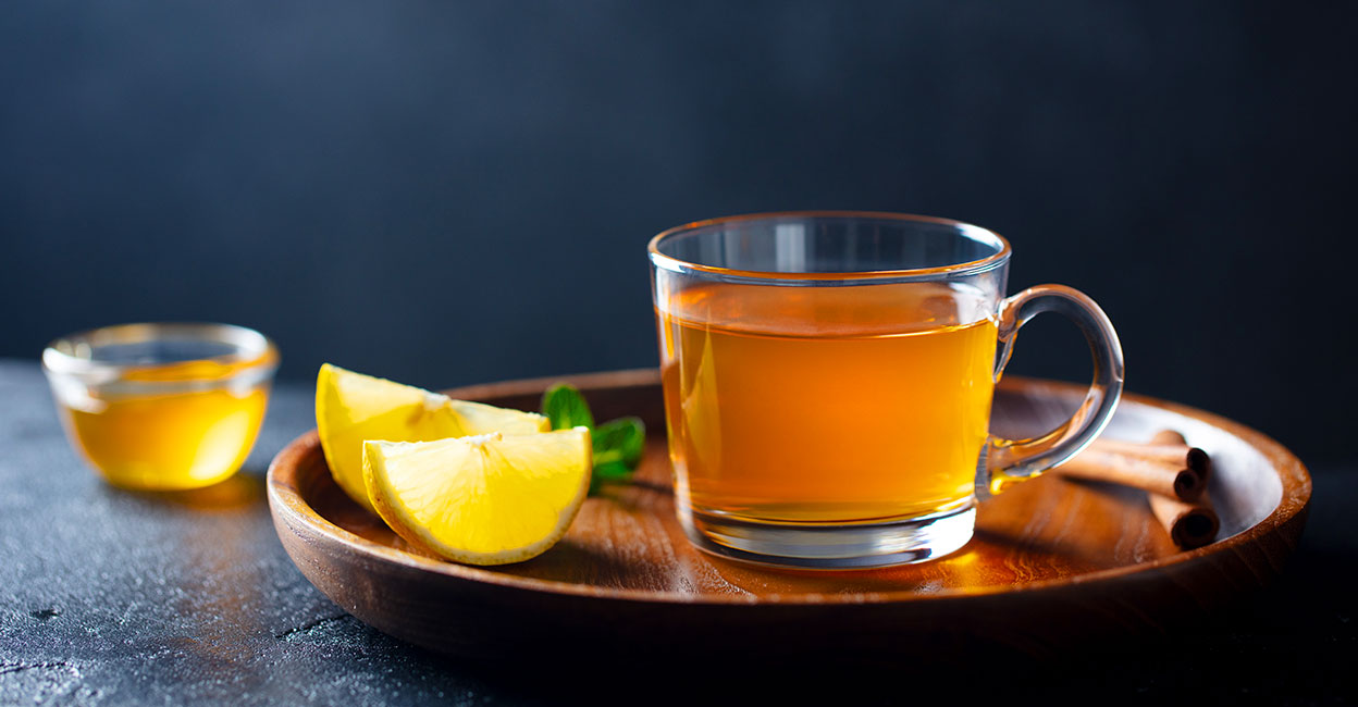 trà lá ổi với chanh