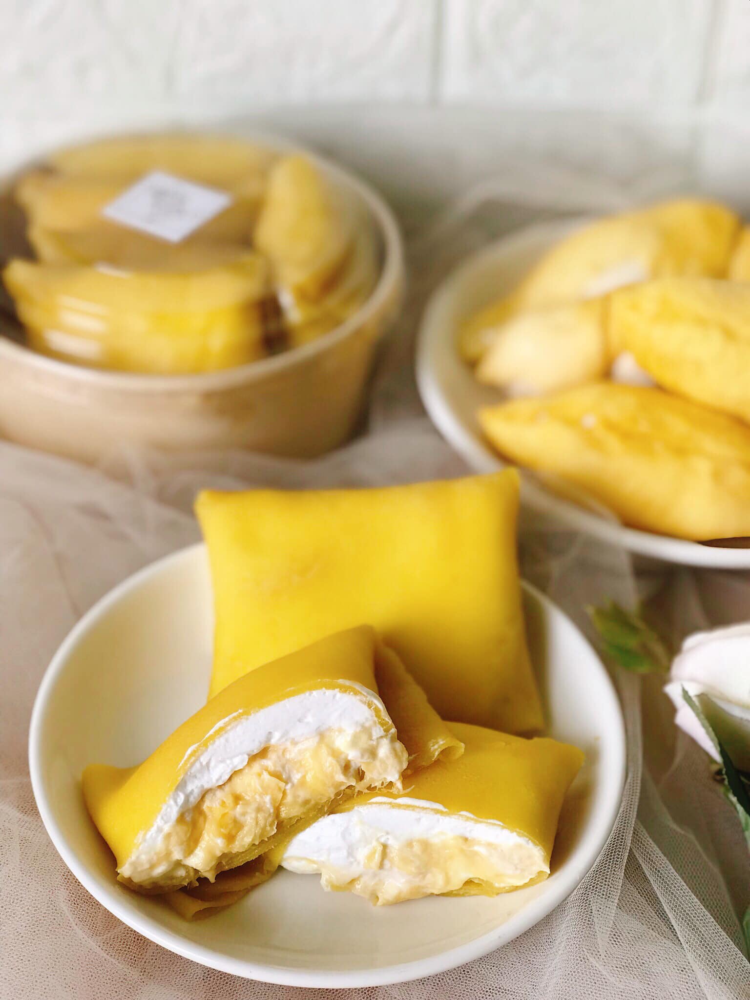 cách làm bánh crepe sầu riêng