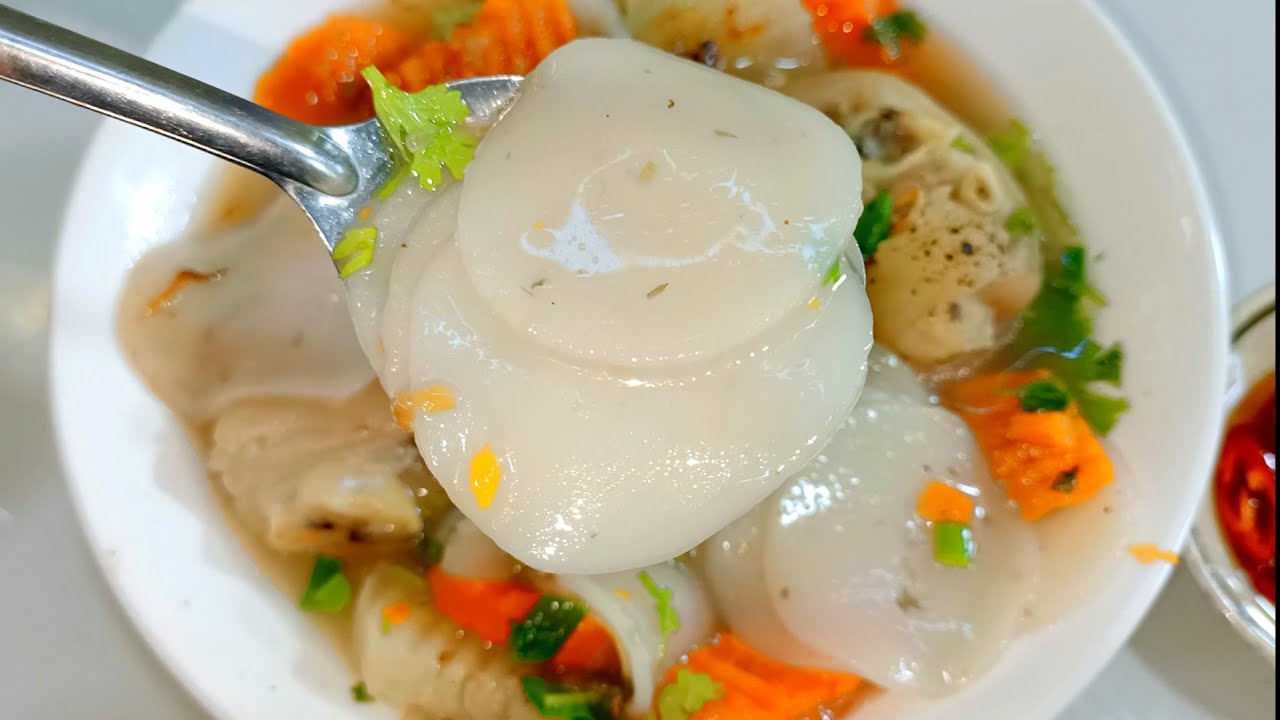 cách làm bánh canh phồng tôm