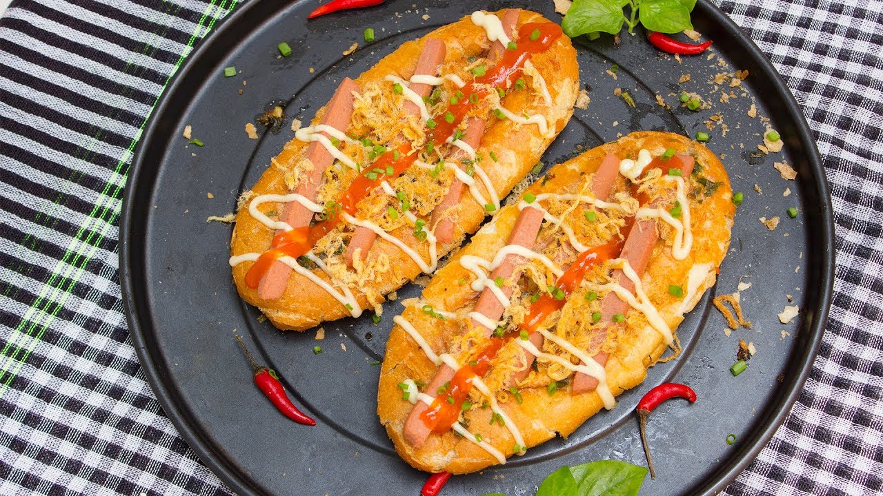 cách làm bánh mì nướng muối ớt