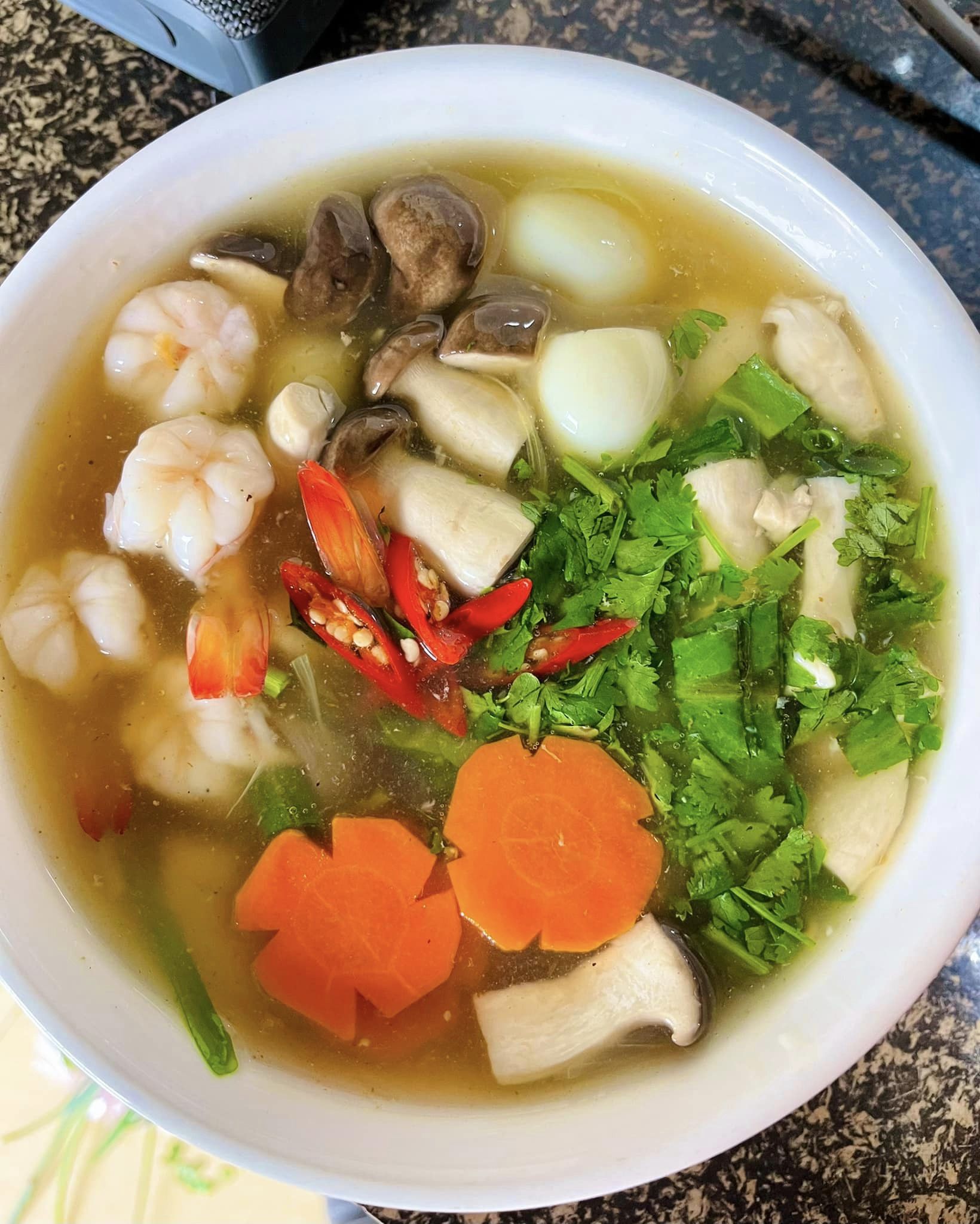 cách làm bánh canh phồng tôm