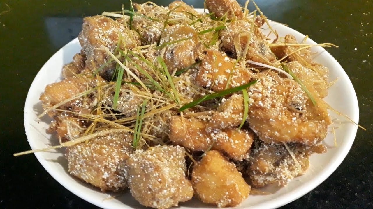cách làm gà rang muối