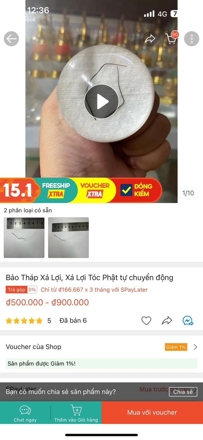 xá lợi tóc