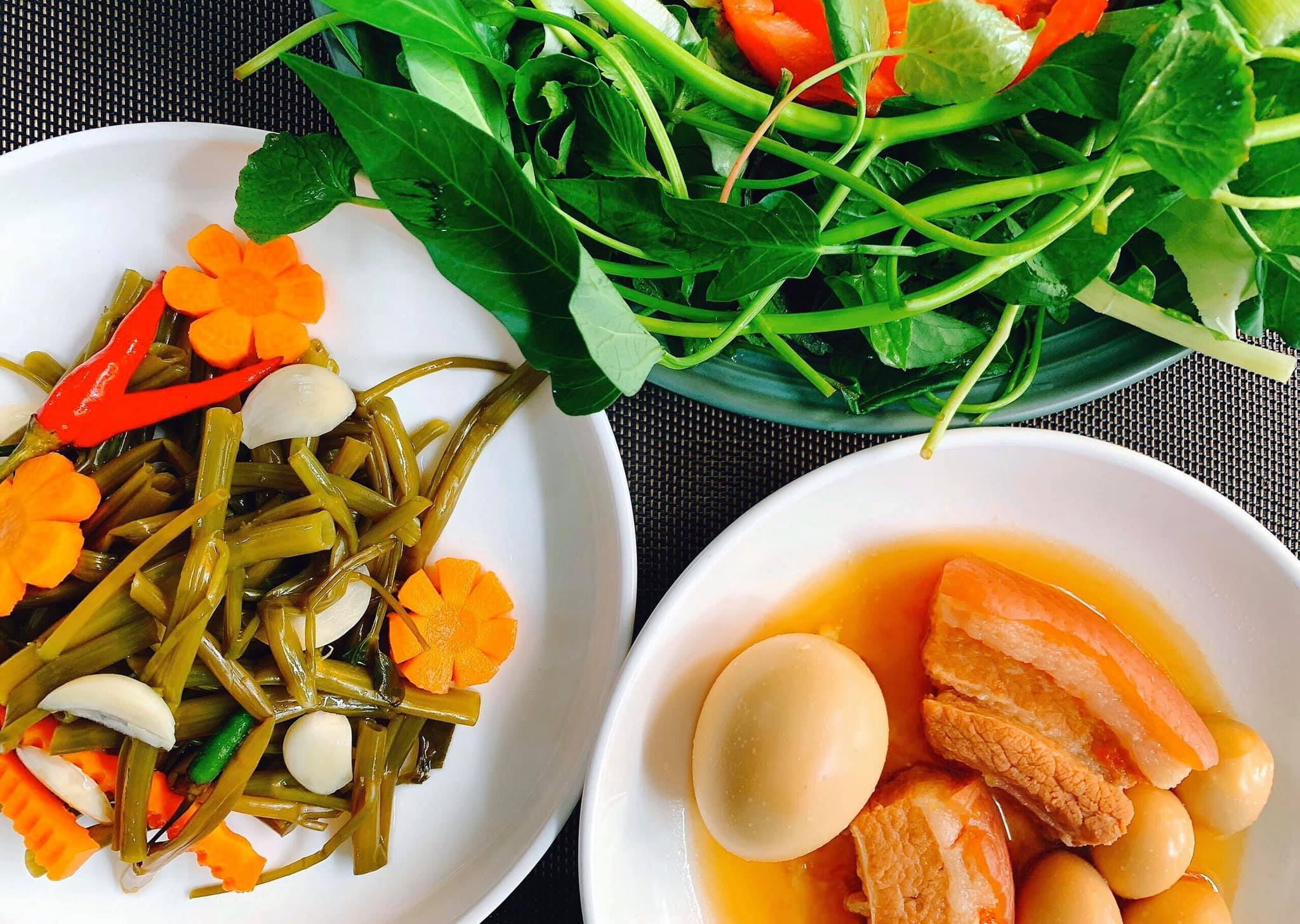cách làm rau muống ngâm chua ngọt