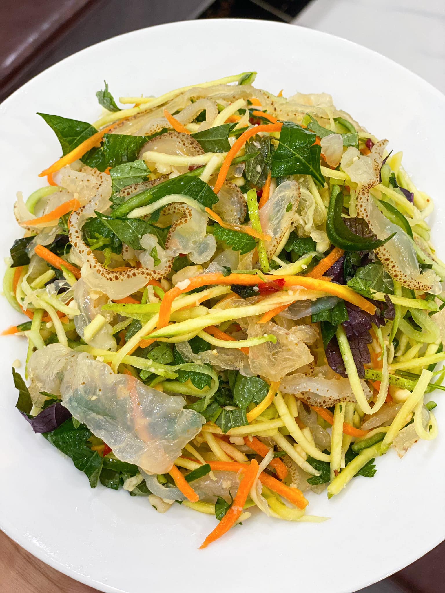 cách làm gỏi sứa xoài