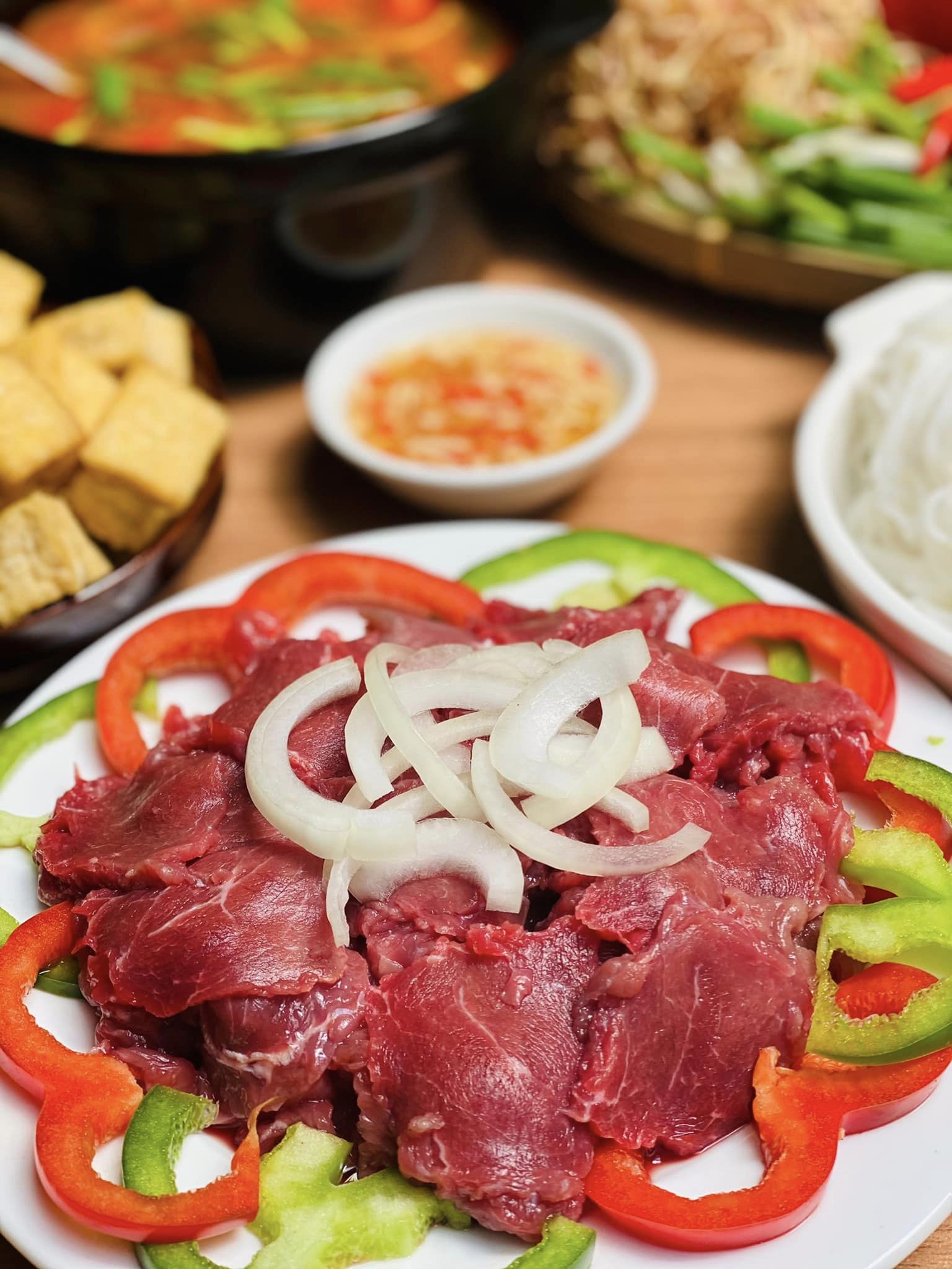 cách làm thịt trâu nhúng mẻ