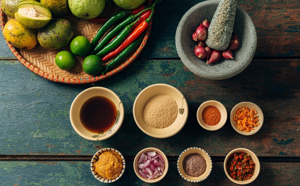 cách làm mắm ruốc chấm xoài
