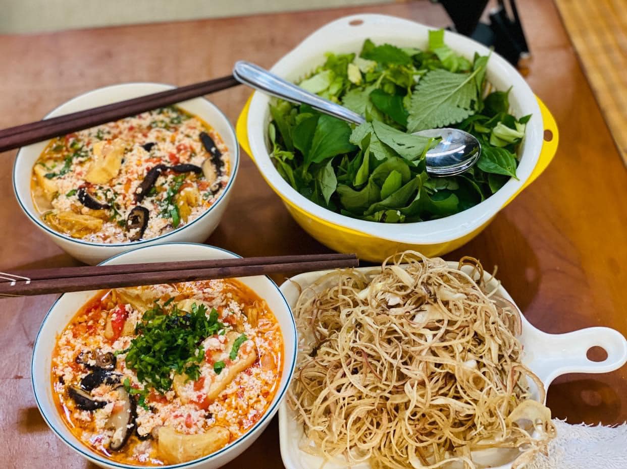 cách nấu bún riêu chay