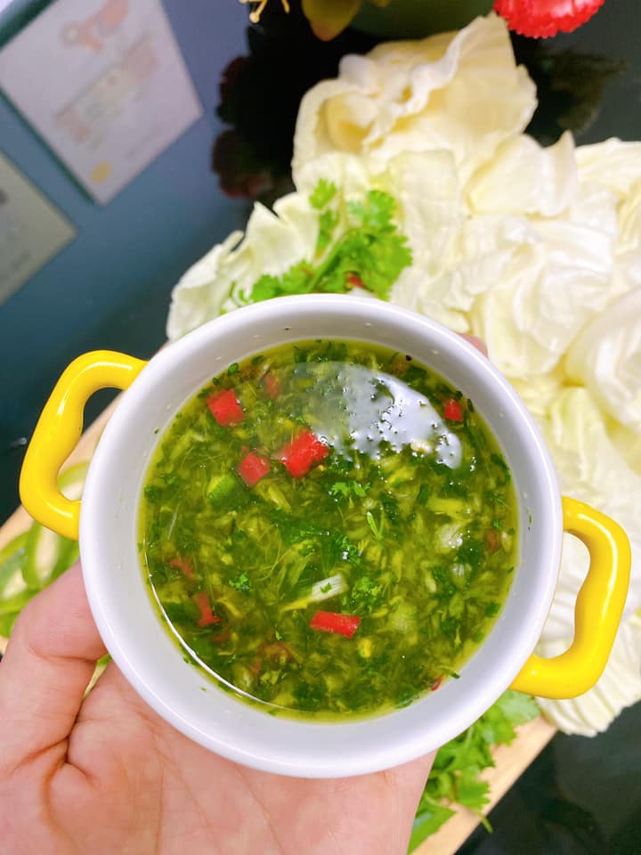 cách pha nước chấm nhót bắp cải