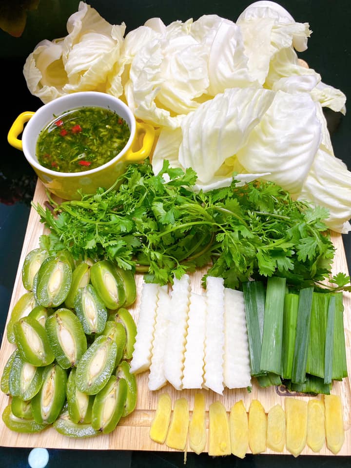 cách pha nước chấm nhót bắp cải