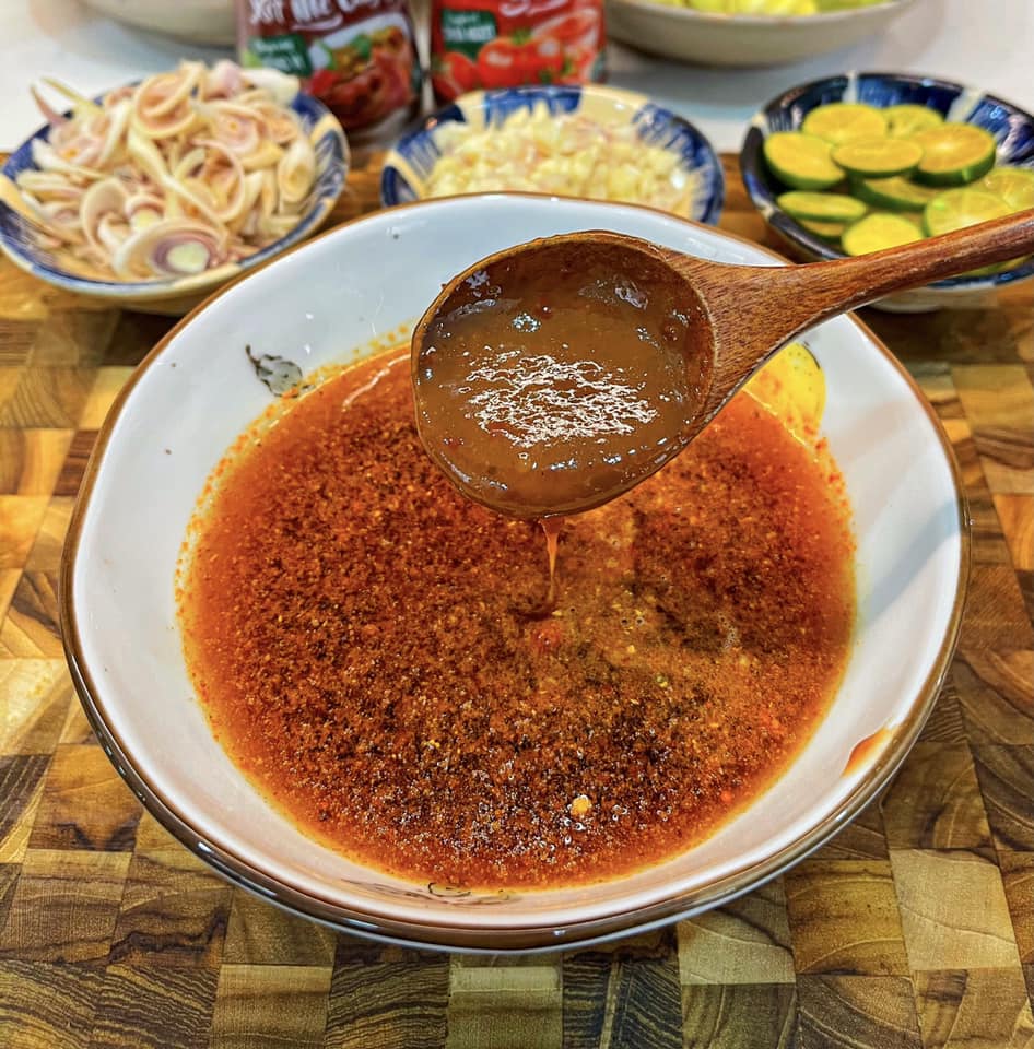 cách làm bạch tuộc sốt Thái