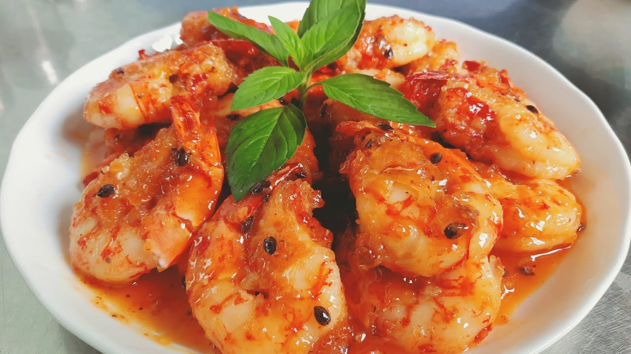 cách làm tôm sốt chanh dây