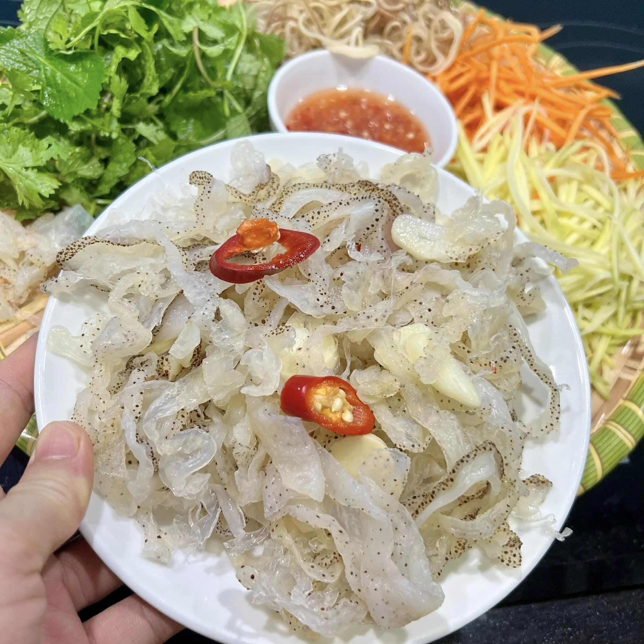 cách làm gỏi sứa xoài