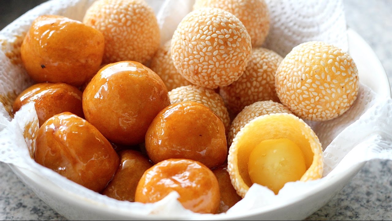 cách làm bánh rán đường bằng bột nếp