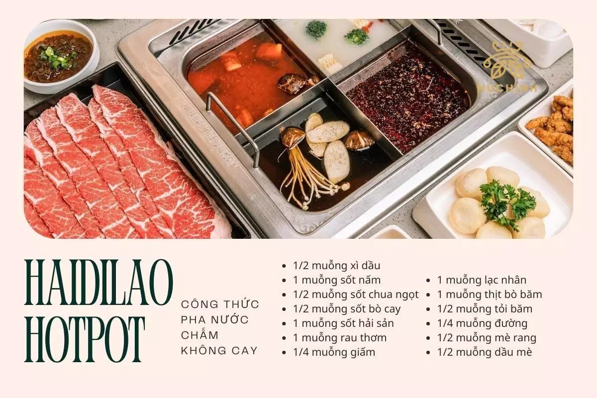 cách pha nước chấm Hadilao