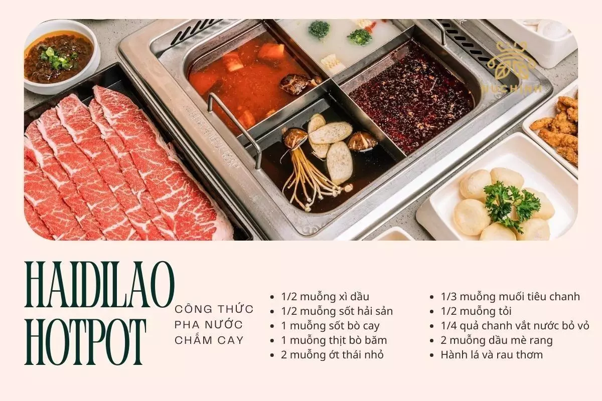 cách pha nước chấm Hadilao