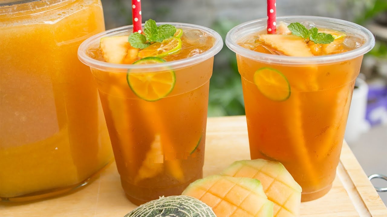 cách làm trà dưa lưới