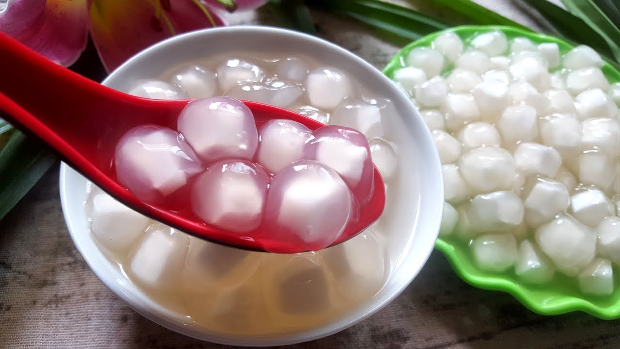 cách làm trân châu bằng bột sắn dây