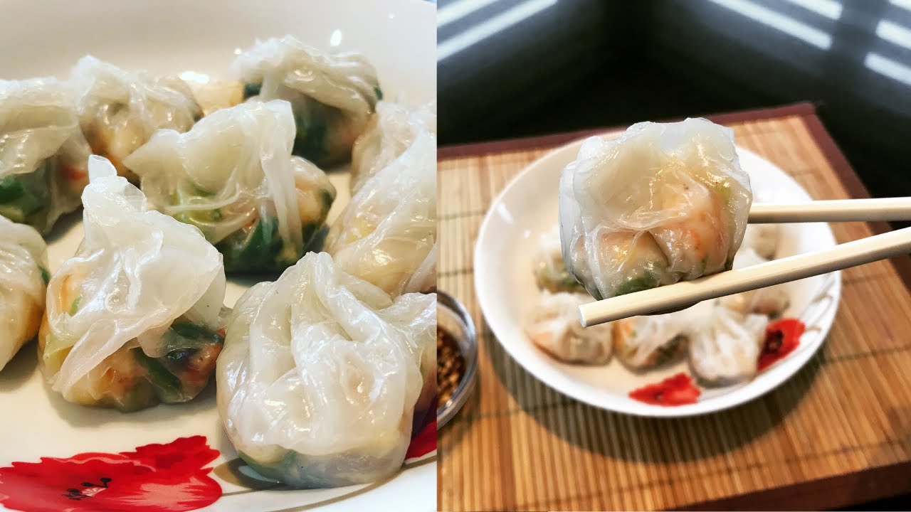 cách làm há cảo nhân thịt heo