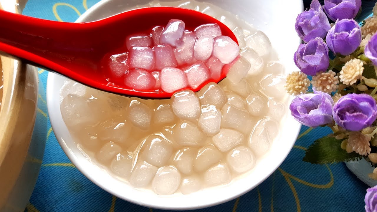cách làm trân châu bằng bột năng