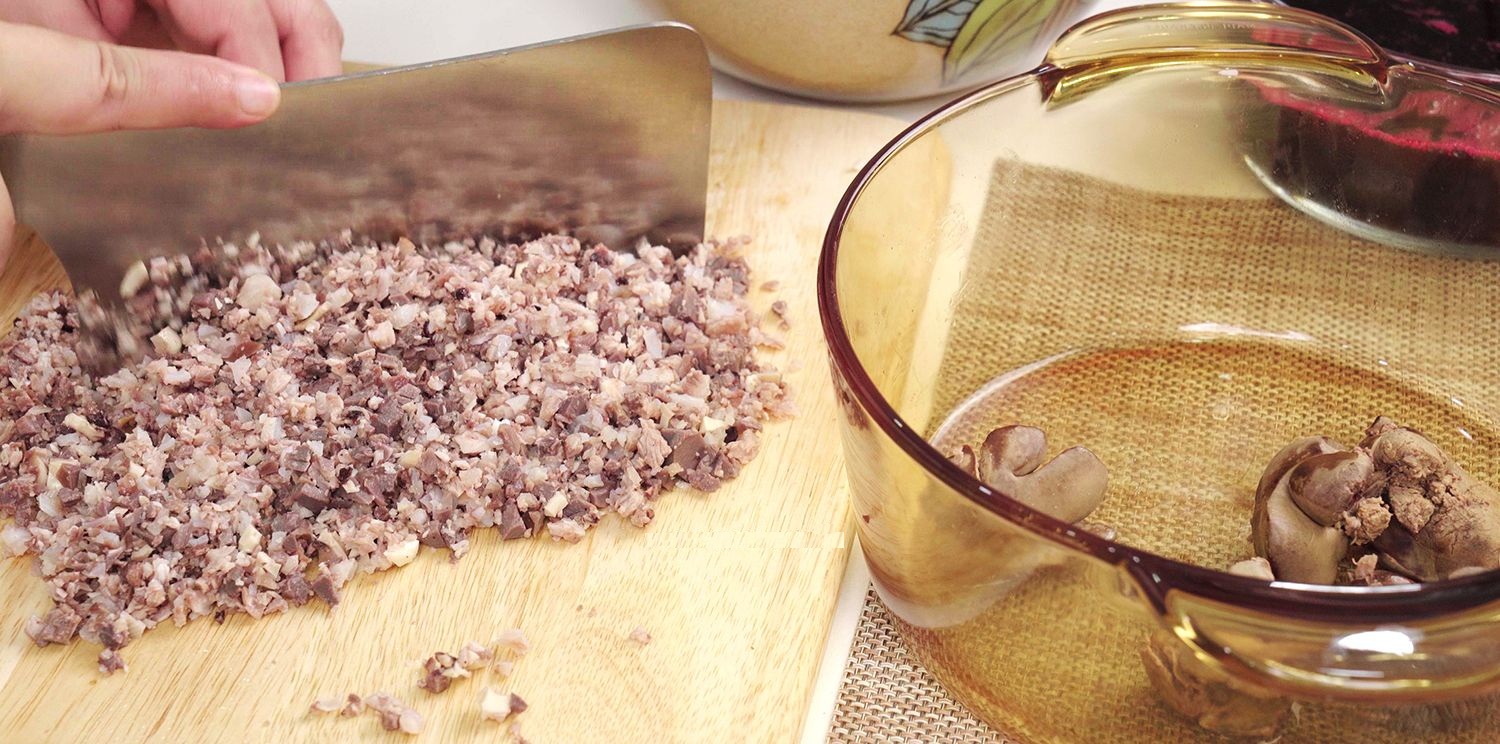 cách làm tiết canh củ dền