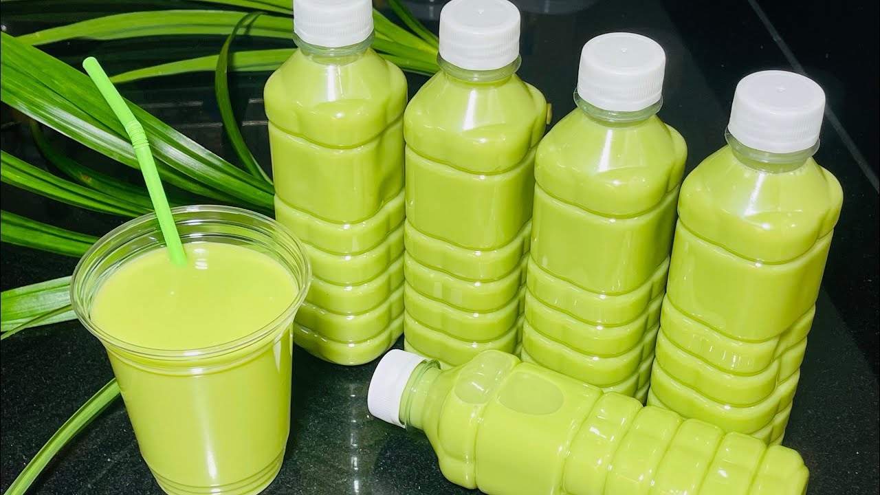 cách nấu sữa đậu xanh lá dứa