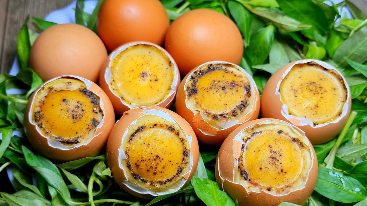 cách làm trứng gà nướng