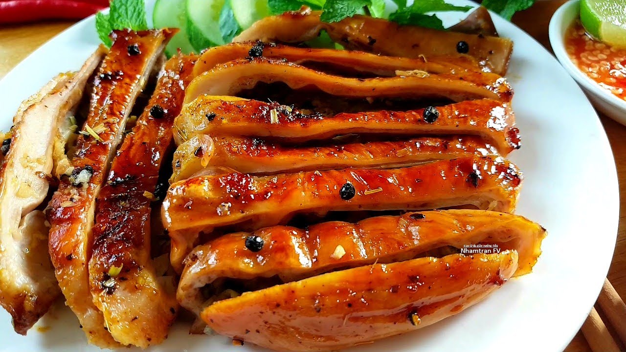 cách làm dạ dày nhồi húng quế