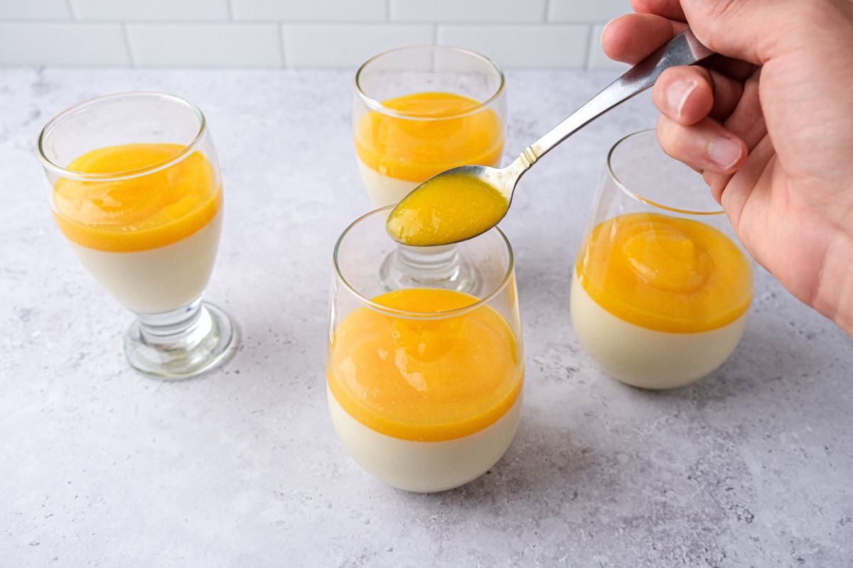cách làm panna cotta xoài
