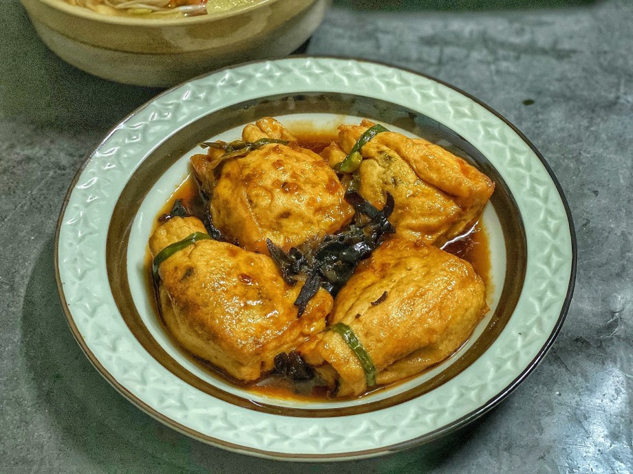 cách làm đậu hũ bao bố chay