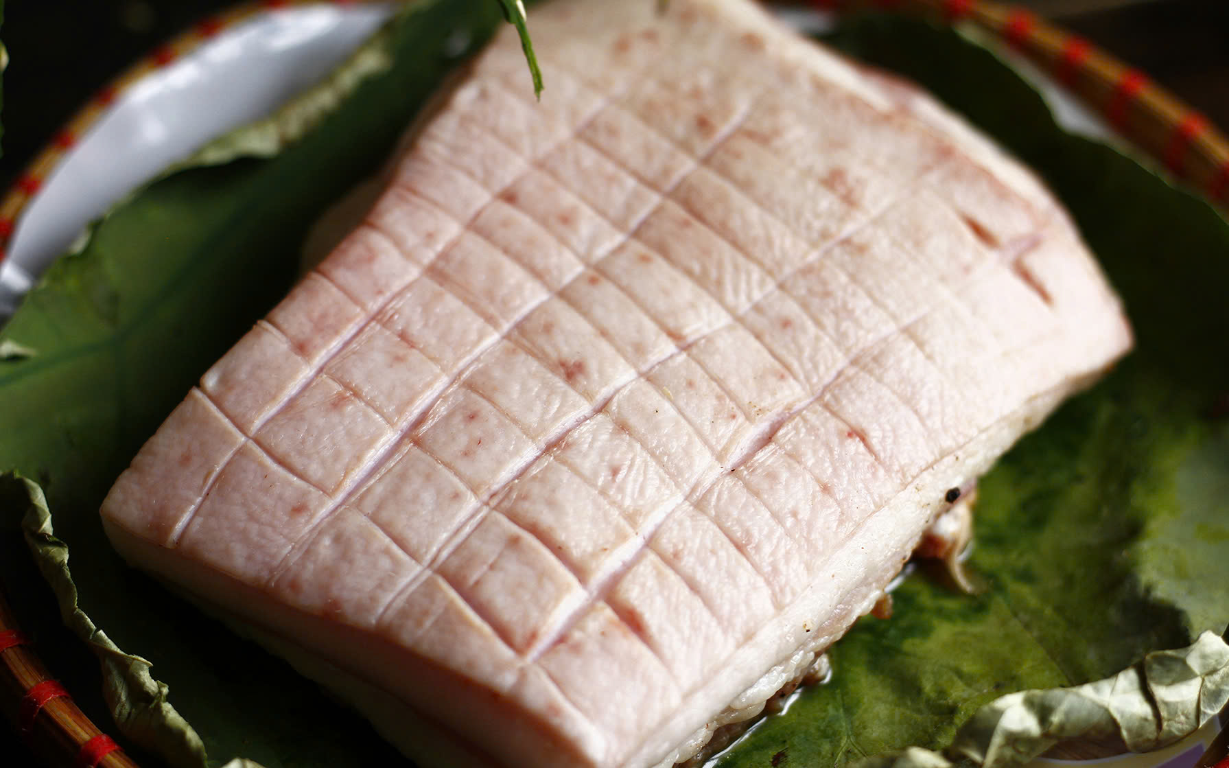 cách làm thịt quay giòn bì