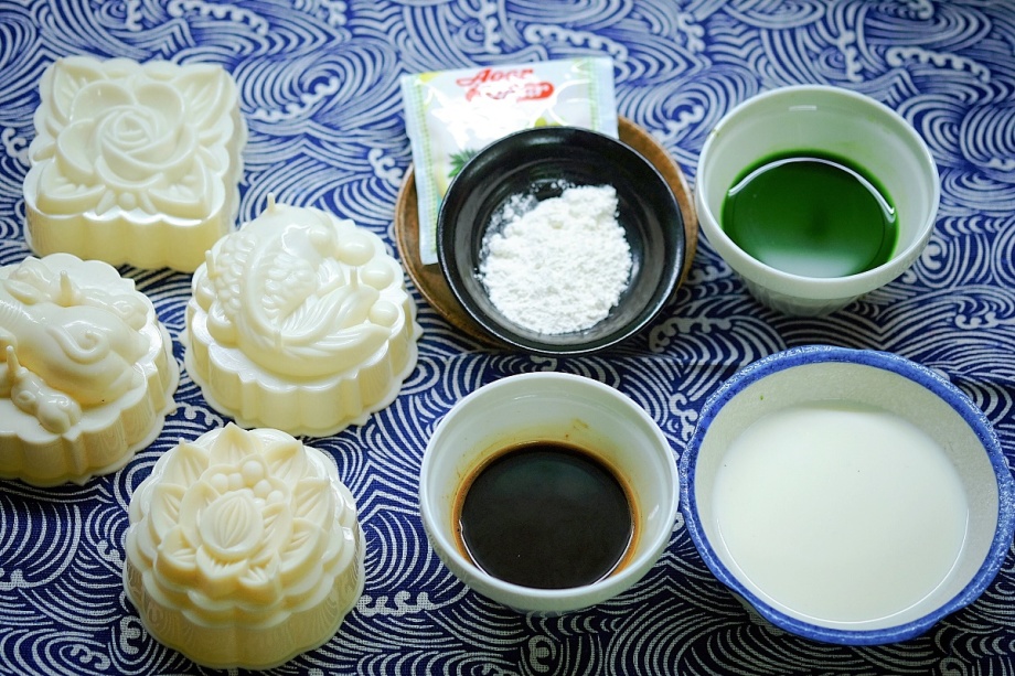cách làm bánh trung thu thạch rau câu