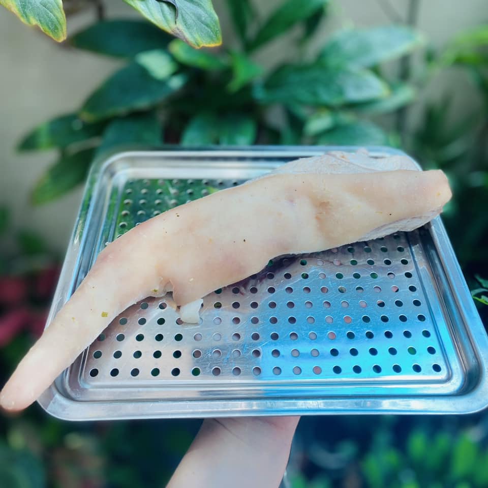 cách làm đuôi heo chiên giòn