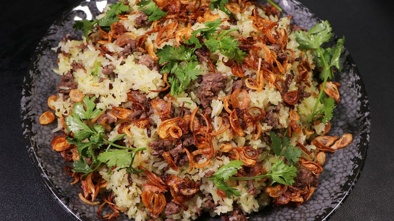 cách làm xôi gà băm