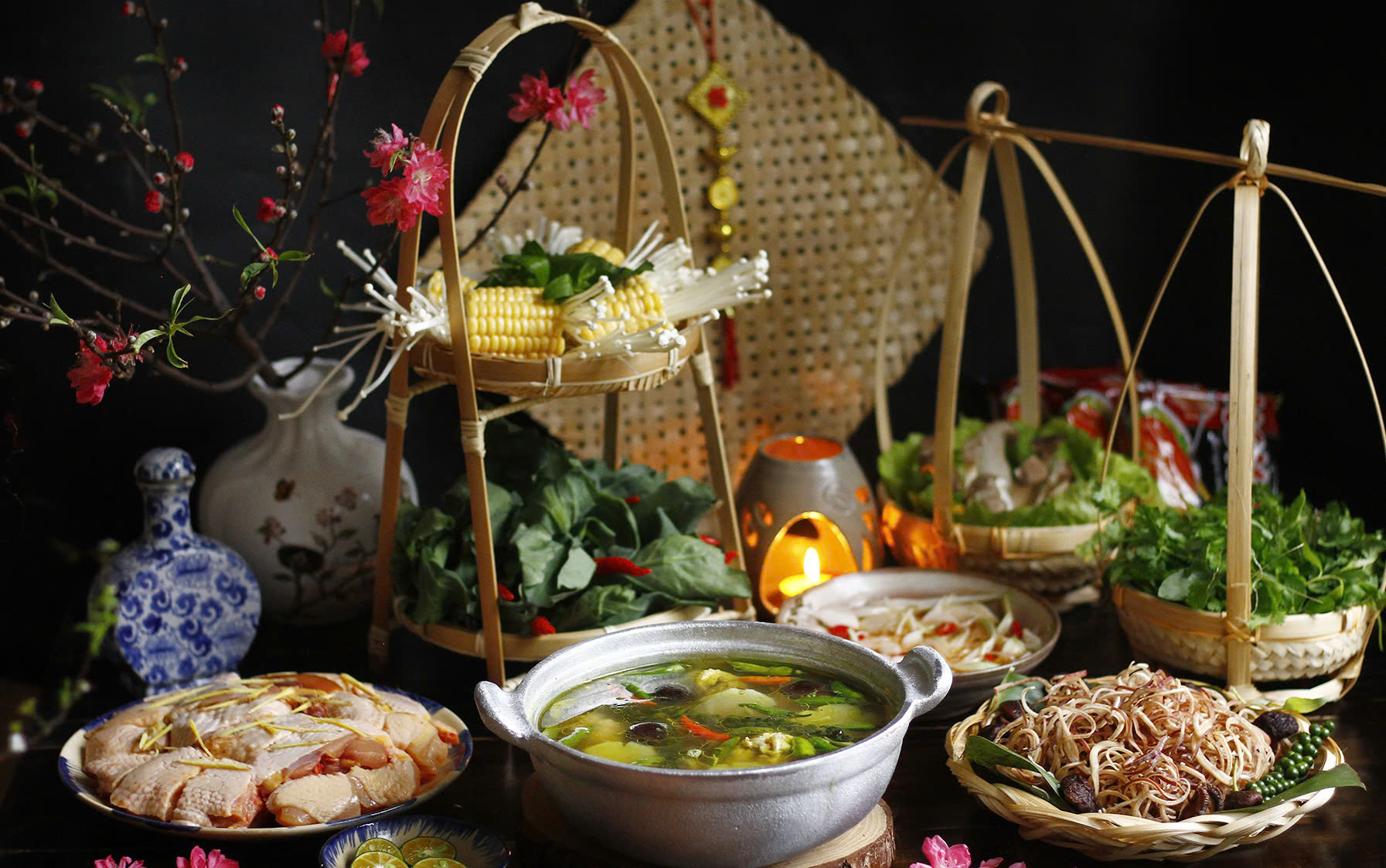 cách nấu lẩu gà ớt hiểm