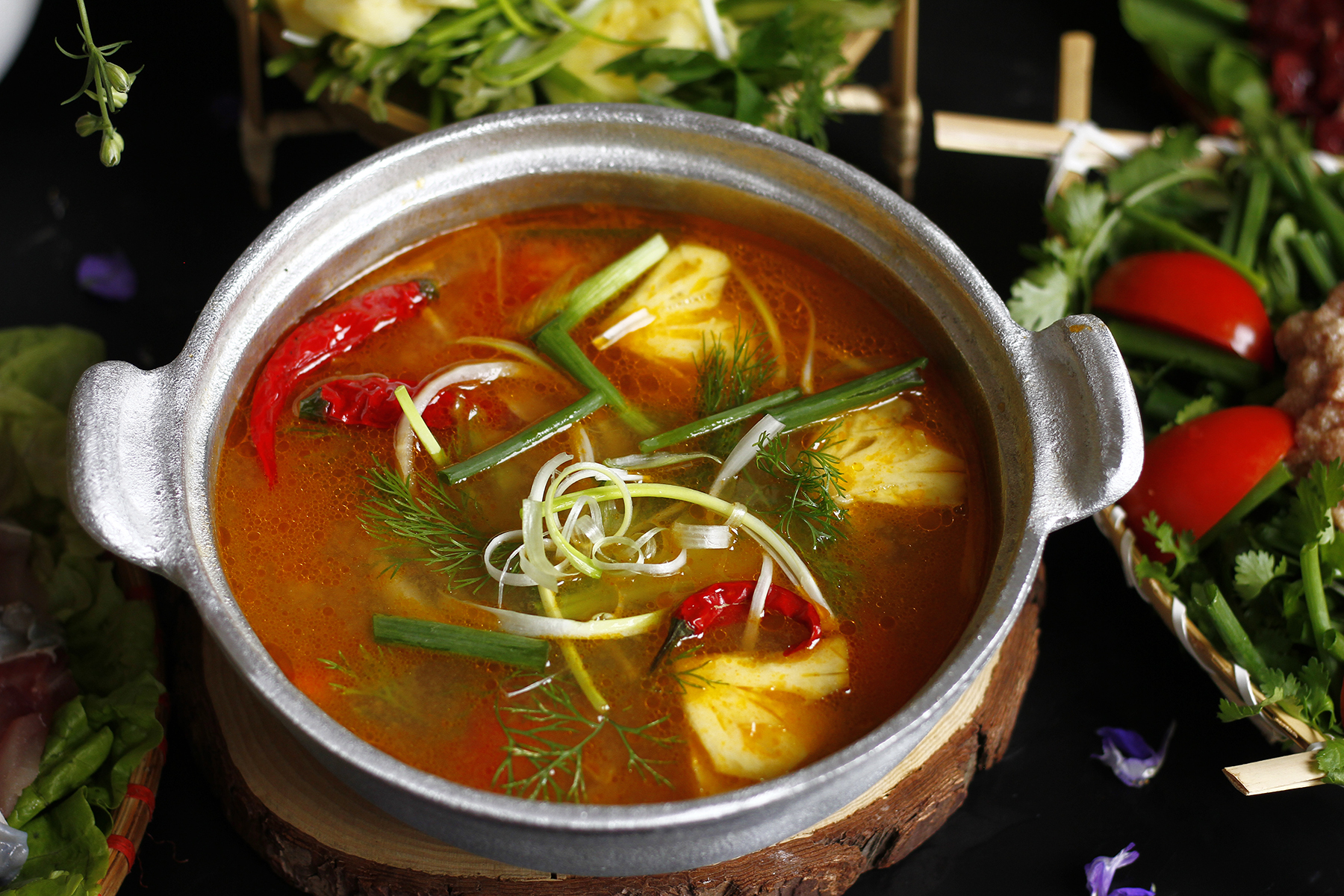 cách nấu lẩu cá chua cay