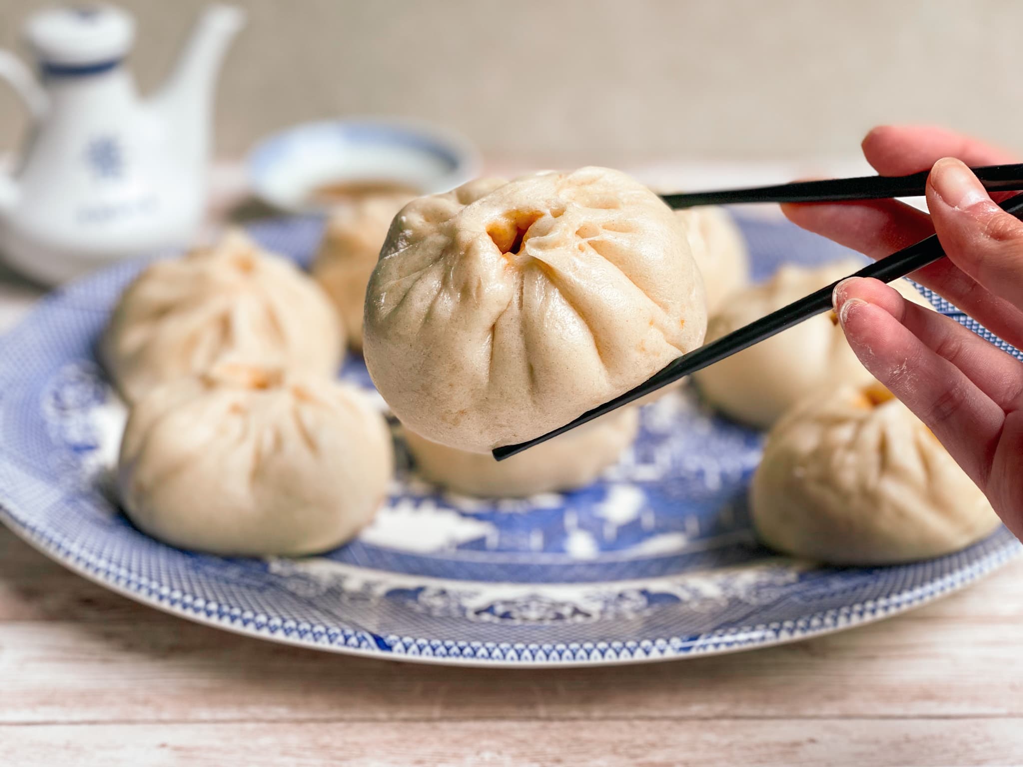 cách làm bánh bao mặn