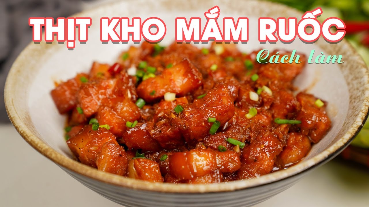 Cách làm thịt kho ruốc sả