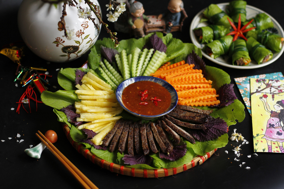 cách làm bò cuốn cải cay